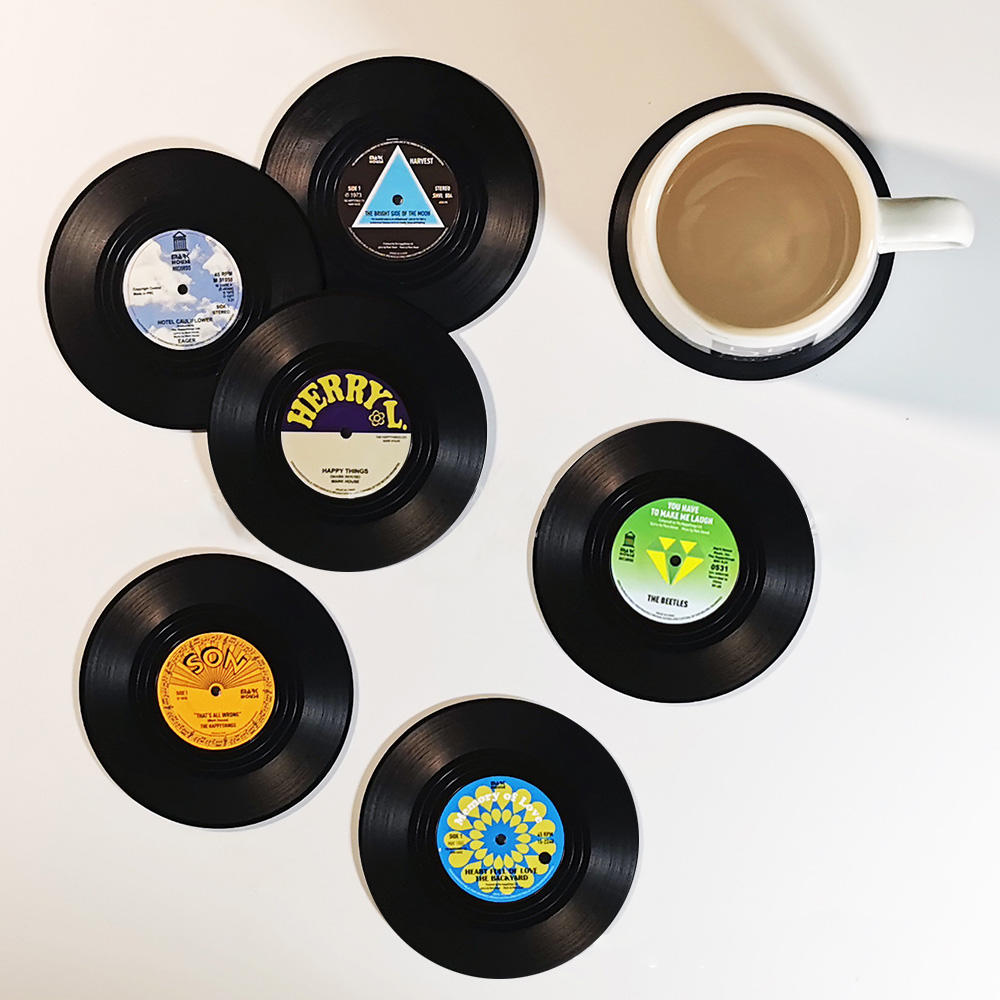 Vinyl Record Player Coasters